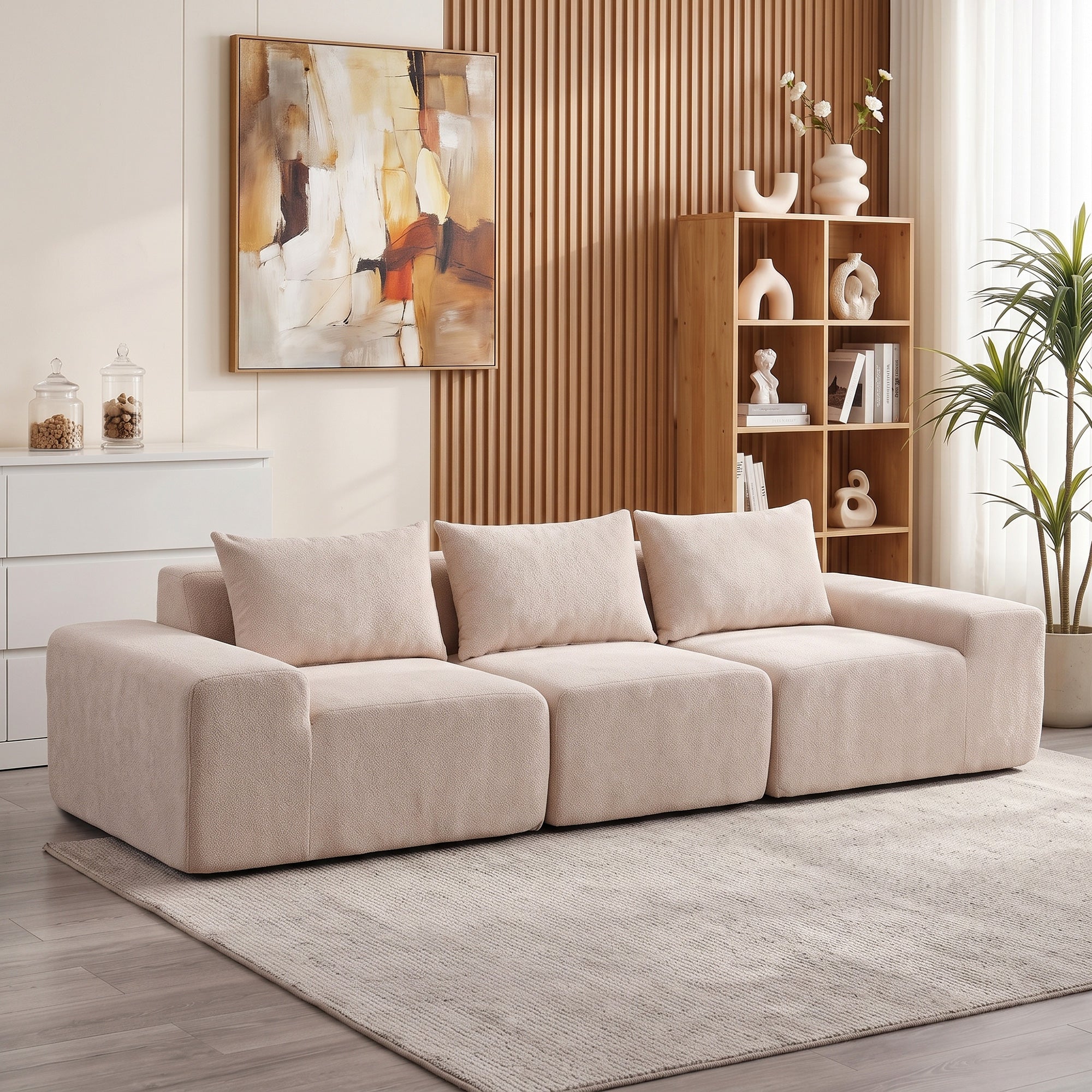 Canapé modulaire en chenille — 320 cm